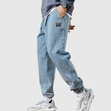 Elegantné džínsy jogger nohavice