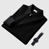 Ákos - Elegantný pánsky pulóver so zipsom
