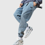 Elegantné džínsy jogger nohavice