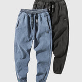 Elegantné džínsy jogger nohavice