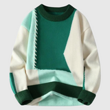 Jordán – Pletený sveter s patchwork vzorom