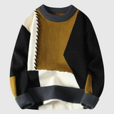 Jordán – Pletený sveter s patchwork vzorom