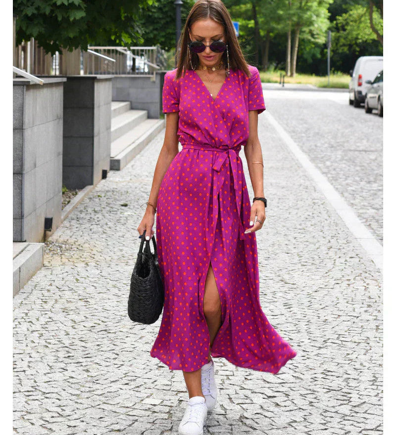 Nina - Elegantná Šaty s Výstrihom do V a Modelujúcim Strihom