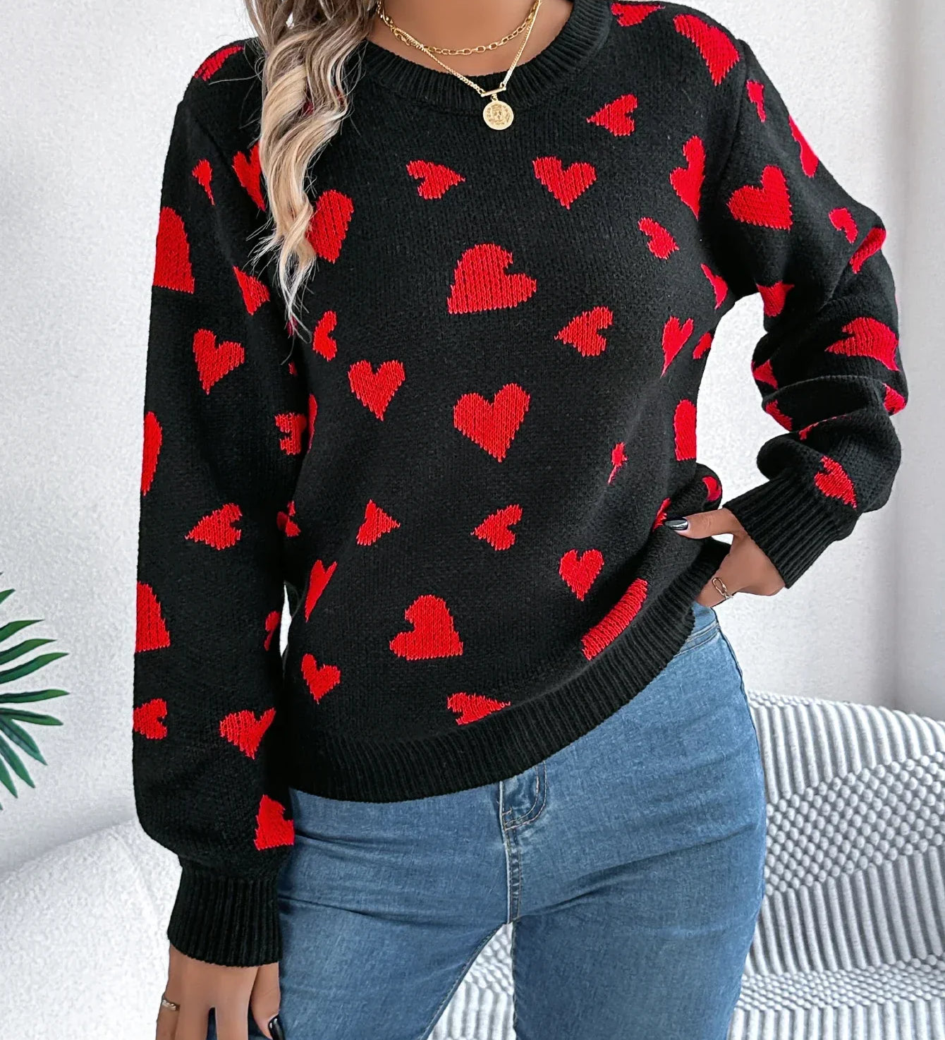 Roseline™ | Pulóver Cœur Tendre