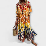 Lila - Lichotivný maxikabát s pokrytím brucha