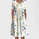 Kveta - Elegantné Midi Šaty