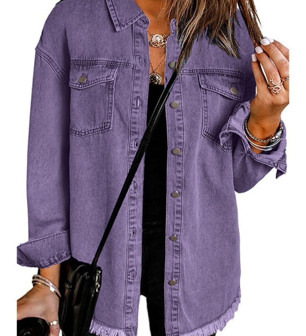 Martina - Džínová košela s gombíkmi