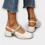 Celandra - Mary Janes s trblietavými pásikmi a blokovým podpätkom