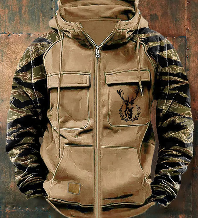 Neil | Čistý multi-pocket zip mikina