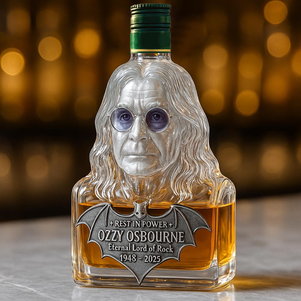 Zvečnená v skle — whisky fľaša na počesť Ozzyho Osbourne'a