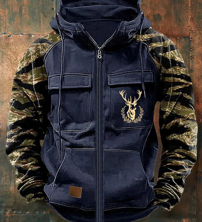 Neil | Čistý multi-pocket zip mikina