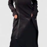 MARIE-Dlhý kabát s kapucňou a zipsom