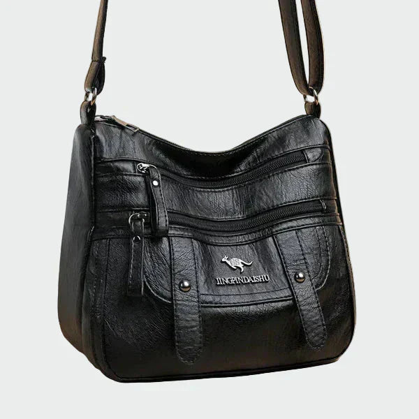 Elegantná kožená príručná taška