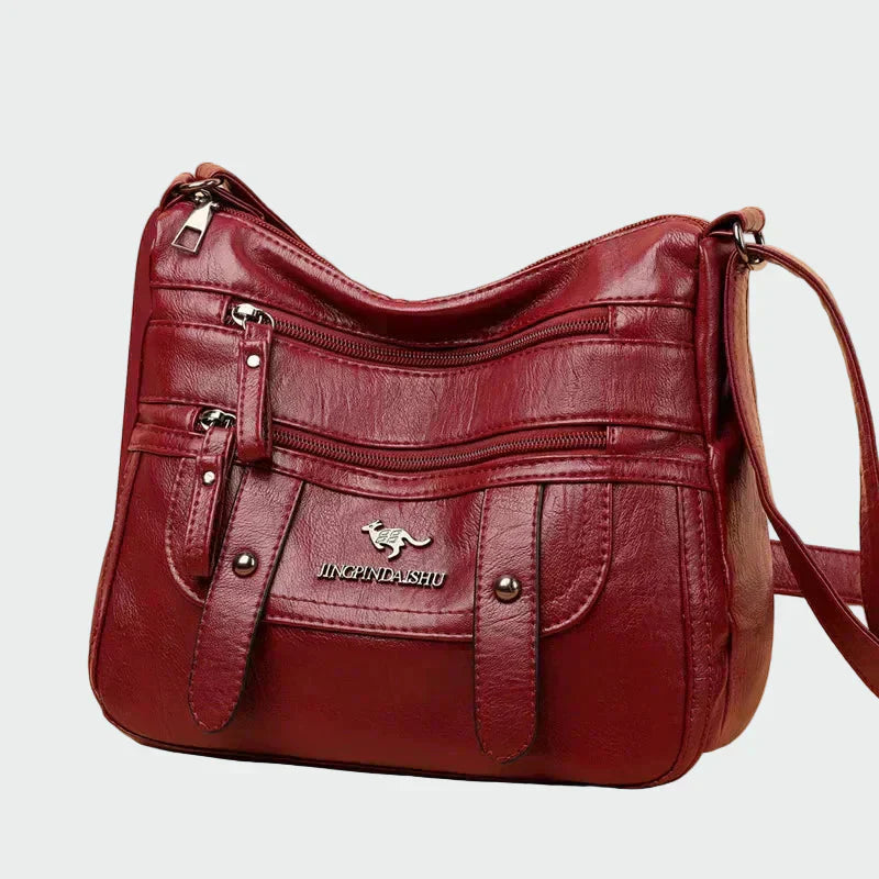 Elegantná kožená príručná taška