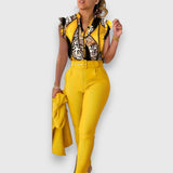 Sada dvoch kusov s moderným leopardím vzorom