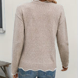 Éléonore™ | Pulóver s výstrihom do V a volánikmi