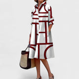 Stella - Geometrické Elegantné Šaty