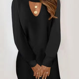 Ema | Elegantné šaty s výstrihom do V a výraznými rukávmi