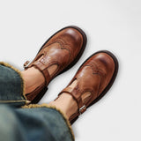 Isla - Elegantné kožené Mary Janes